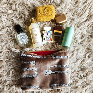 One of a Kind Handmade XL Desert Serpent Pouch