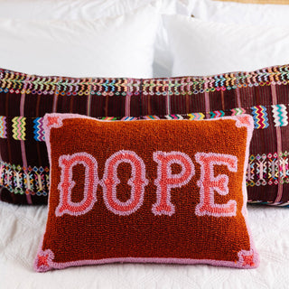 Needlepoint DOPE throw pillow - LOVE THIS FOR YOU!
