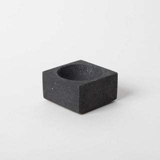 Black Terrazo Cement - Incense Holder