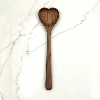 Handmade Walnut Wood Heart Spoon