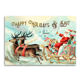 Happy Holidays & Sh*t - Funny Christmas Card