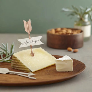 The Cutest Gold Arrow Cheese Markers