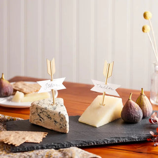 The Cutest Gold Arrow Cheese Markers