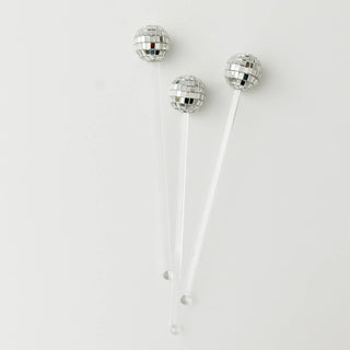Disco ball plant stick - Holt x Palm -  Give your plants a little flair !!! Disco ball plant stick Acrylic stick with mirror ball * Please note each disco ball is unique due to size and may show some white areas do to the roundness and small mirrors.