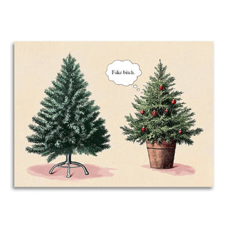 Fake B*itch Funny Christmas Card