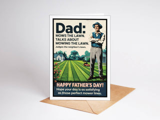 Mow The Lawn Father's Day Card
