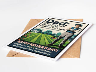 Mow The Lawn Father's Day Card