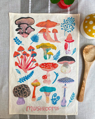 Mushroom Fam Tea Towel