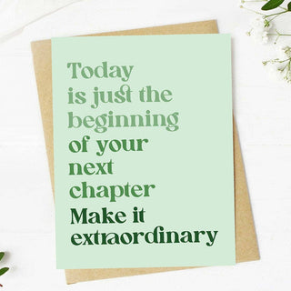 "Today is just the beginning" Inspirational Graduation Card