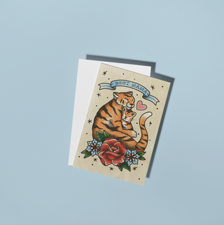 Best Mama Card - Traditional Tattoo Style