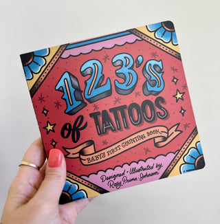 123's of Tattoos - Kids Unique Cool Hardcover Number Book