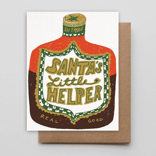 Santa's Little Helper Christmas Card