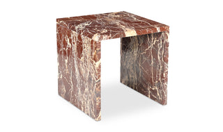 Italian Marble Waterfall Accent Table