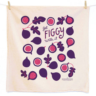 TEA TOWEL GIFT SET - (Mushroom, Rosemary, Fig) - Tea Towel Set of 3