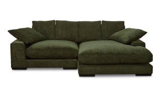 The Sloane Corduroy Sectional - Dark Green