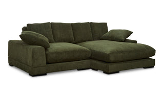 The Sloane Corduroy Sectional - Dark Green
