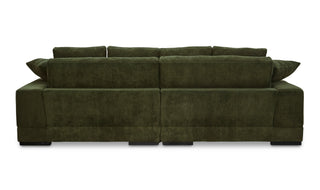 The Sloane Corduroy Sectional - Dark Green