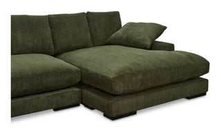 The Sloane Corduroy Sectional - Dark Green