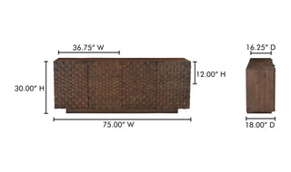 Easton Sideboard - Acacia and Iron