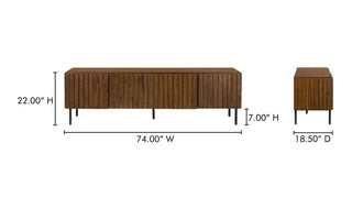The Acacia Sideboard w/ Iron Legs