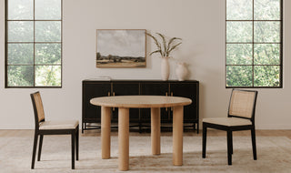 The Organic Rattan and Elm Dining Chair - Set of 2