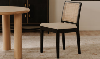 The Organic Rattan and Elm Dining Chair - Set of 2
