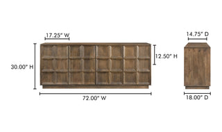 The Bowen - Solid Mango Wood Sideboard