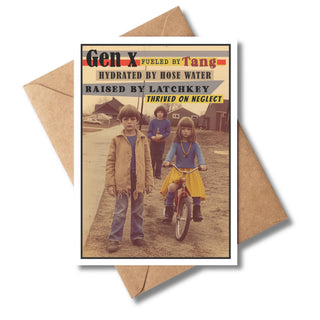 Gen X Birthday Card