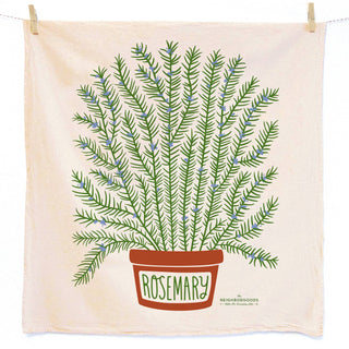 TEA TOWEL GIFT SET - (Mushroom, Rosemary, Fig) - Tea Towel Set of 3