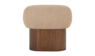 Rhonda Walnut Boucle Occasional Chair