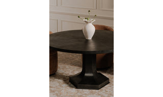 Cast Iron Round Dining Table with Hexagon Base