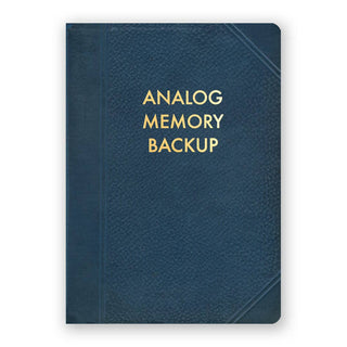 Analog Memory Backup Journal - Holt x Palm -  Introducing the Analog Memory Backup Journal! It's more than just a fun journal, it's a place to jot down those important thoughts and ideas. With 120 pages and a compact 5 x 7 size, it's perfect for taking notes on the go. Get your creative juices flowing and never lose a brilliant idea again!