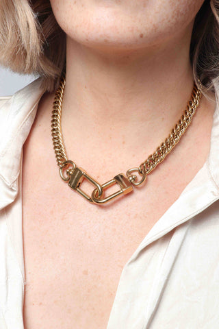The GABRIELLA in Gold - CHAIN 18" - three in one