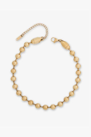 The Ball Chain Choker Necklace - Gold