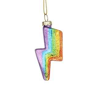 Rainbow Lightening Bolt Ornament