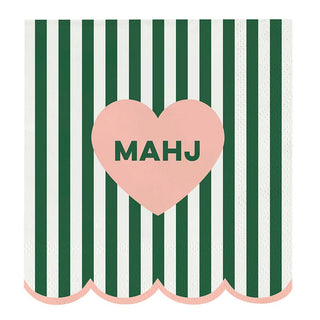 Scalloped Cocktail Napkins - Mahj