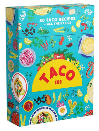 Taco 101 Deck of Cards - Holt x Palm -  Discover the delicious world of tacos with the Taco 101 Deck of Cards! This engaging card game takes you on a culinary journey, exploring the vast variety and versatility of tacos. Each card presents a unique taco recipe, transforming game night into an exciting culinary adventure. It's more than just a game; it's an invitation to explore, learn, and taste. Enjoy this creative twist on a classic card game, perfect for food enthusiasts and card game lovers alike.