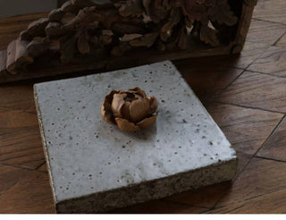 Handmade Brown Lotus Incense Holder