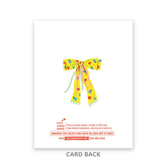 Hola Chica Coquette Bow | Just because card