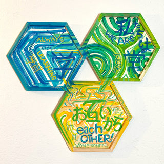 Geometric Rose 1: Learning - Original Artwork by Franz Keller