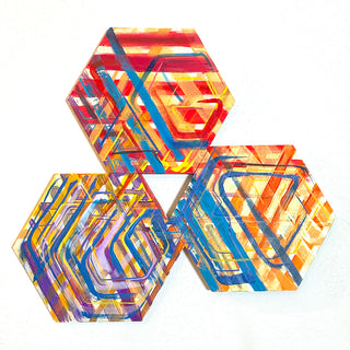 Geometric Rose 2: Crossover - Original Artwork by Franz Keller