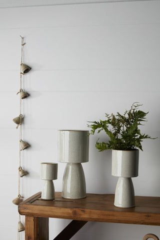 Speckled Ceramic Decorative Vase - Holt x Palm -  For a beautiful touch to liven up any room, try our Small Speckled Ceramic Decorative Vase, available in three sizes! This modern, organic piece of home decor will give your space some serious style cred. Greet guests with a vase full of flowers or herbs, or just show off its attractive glazed surface -- all while knowing your space is looking extra spiffy! Small Dimensions: 2.75" x 5.75" Medium Dimensions: 4" x 8.75" Large Dimensions: 5.25" x 11.25"