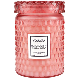 Blackberry Rose Oud Glass Jar Candle by Voluspa