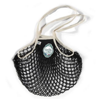 Filt Black Cotton Ivory handle Shopper Medium