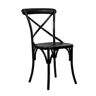 The Classic French Chair - Holt x Palm -  Sink into a piece of Parisian history with The Classic French Chair! Brimming with French sophistication and style from the 20's, this timeless classic seating features an antique finish and is sure to be the beautiful black centerpiece of any room. Local pickup only! 16½'' x 17'' x 34''Seat height 19€�