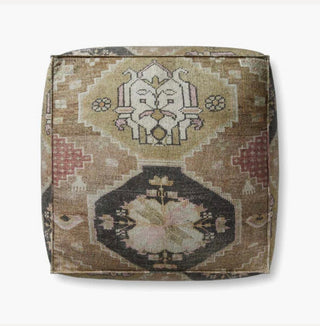 The Taupe Pouf - Holt x Palm -  Introduce a unique touch to your home décor with the Taupe Pouf! Its neutral tones and tribal-inspired design will add just the right amount of flavor to any room. Not only will it capture attention, but its comfy construction will make it a favorite among guests. Get ready to pouf away! 36"W x 36"D x 17"H