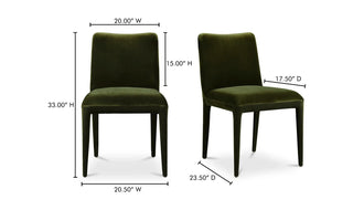 The Margot Dining Chair in Olive — Set of 2