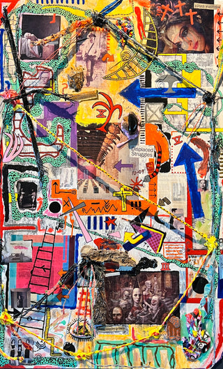 Displaced Struggles - Rehab #21 - Original Artwork by Bill Graber