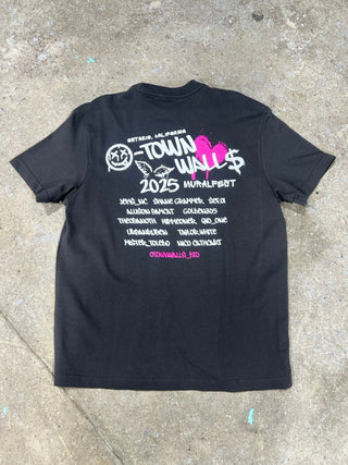 Limited Edition O-Town Walls Artist Line-Up T-Shirt - Vintage Black
