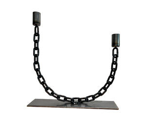 The Coolest Metal Chain Cantilever Candelabra